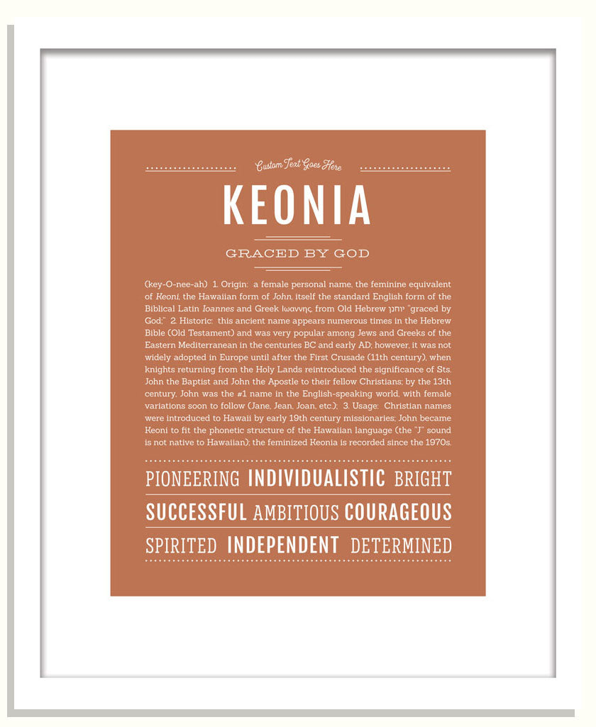 Keonia | Name Art Print