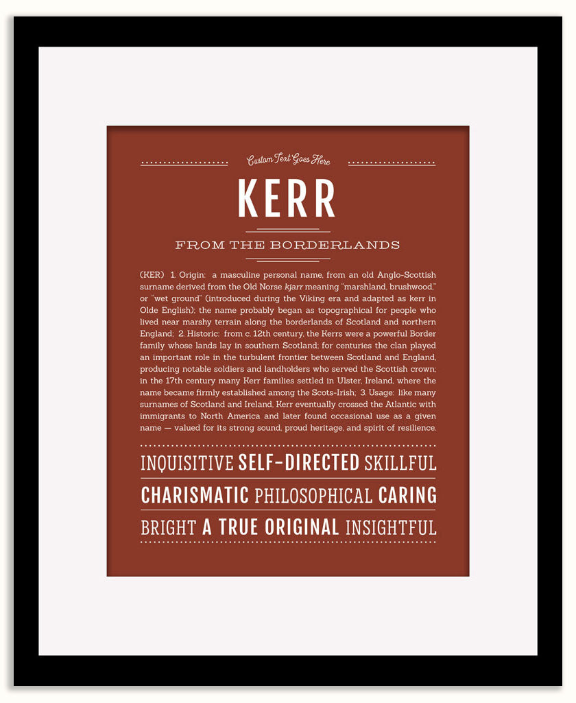 Kerr | Name Art Print