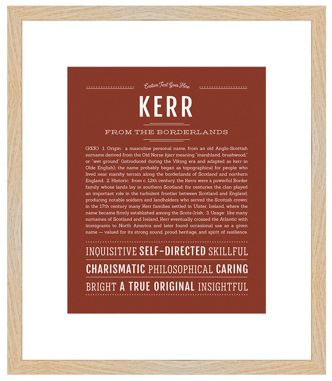 Kerr | Name Art Print