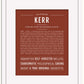 Kerr | Name Art Print