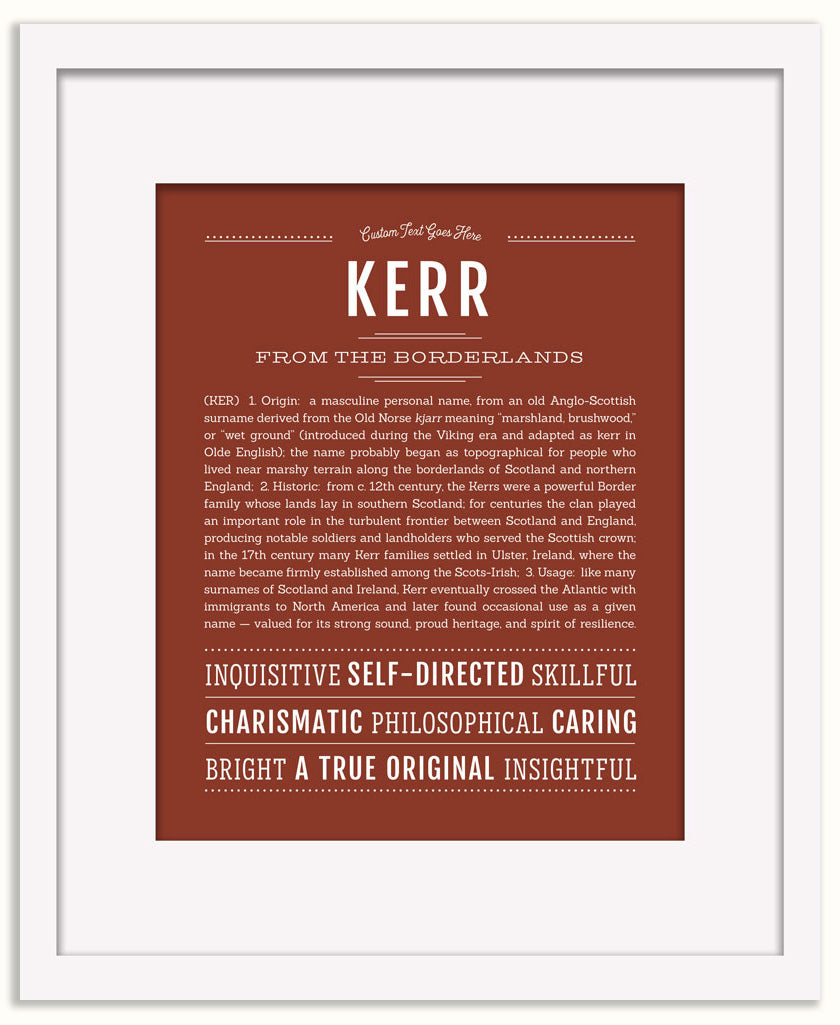 Kerr | Name Art Print