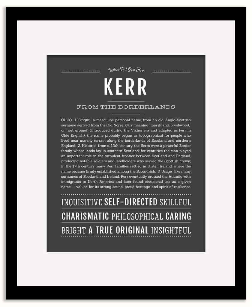 Kerr | Name Art Print