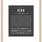 Kerr | Name Art Print