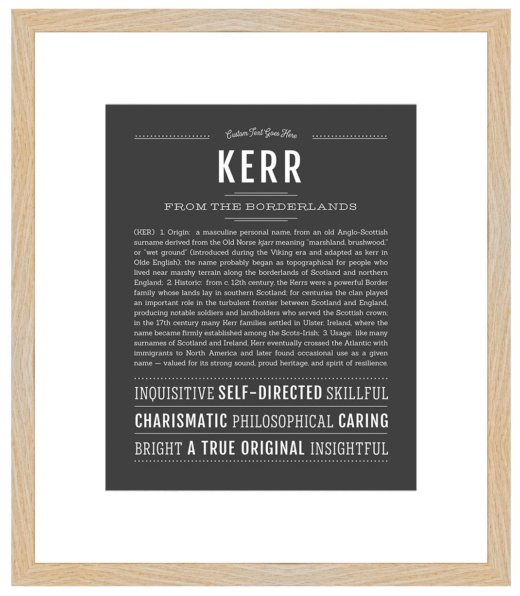Kerr | Name Art Print