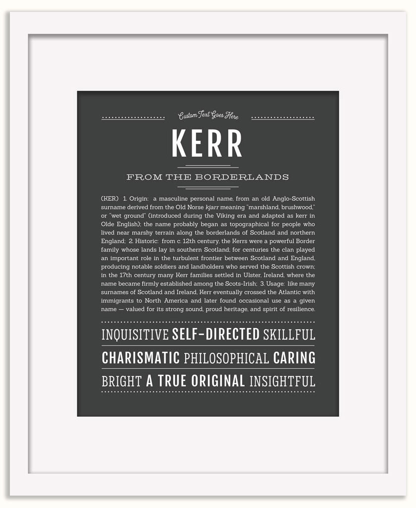 Kerr | Name Art Print