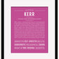 Kerr | Name Art Print