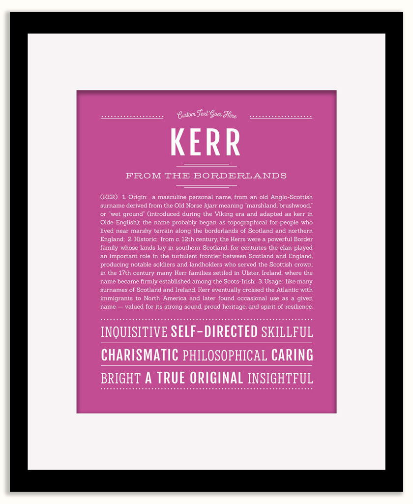 Kerr | Name Art Print