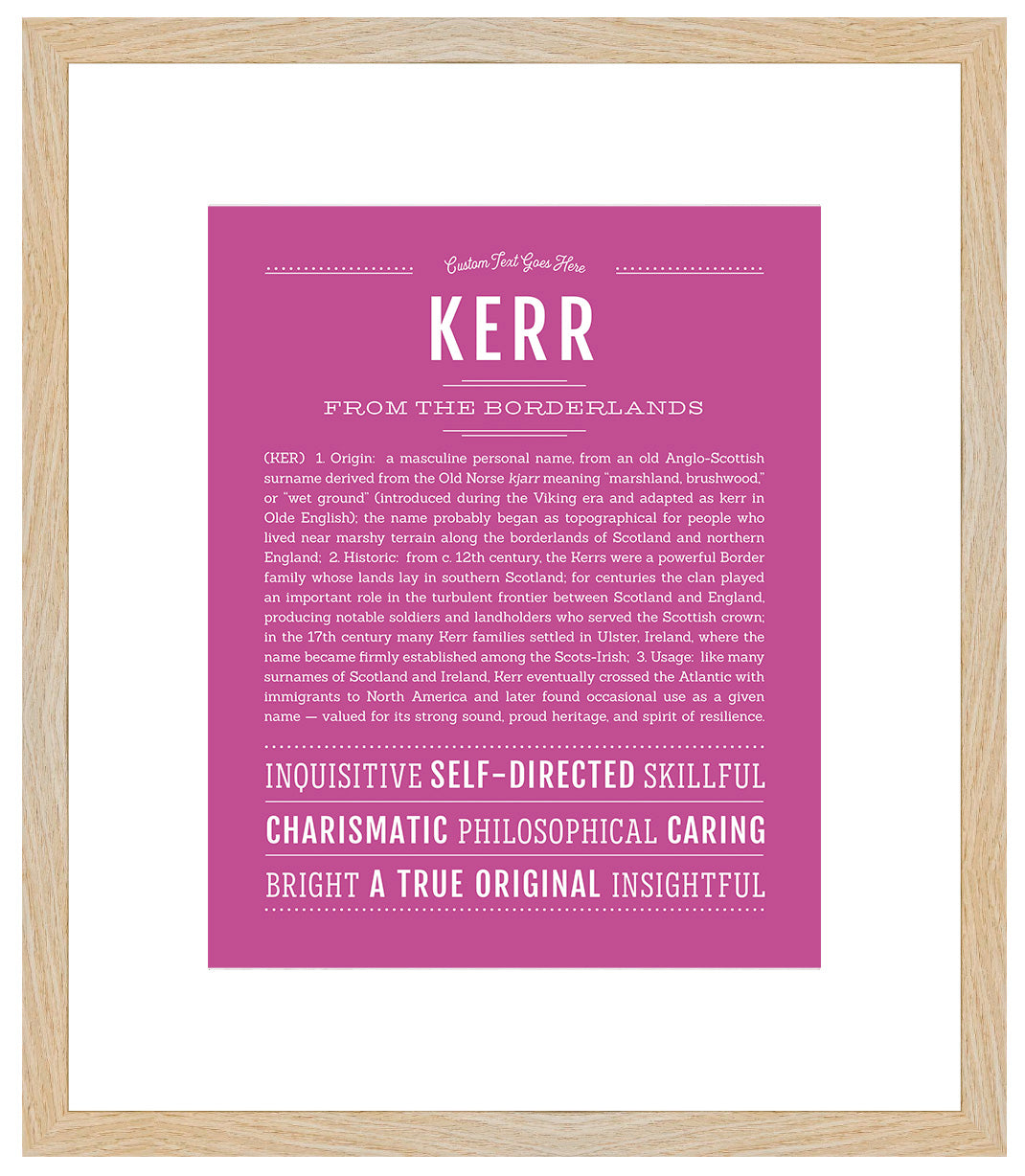 Kerr | Name Art Print