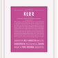 Kerr | Name Art Print