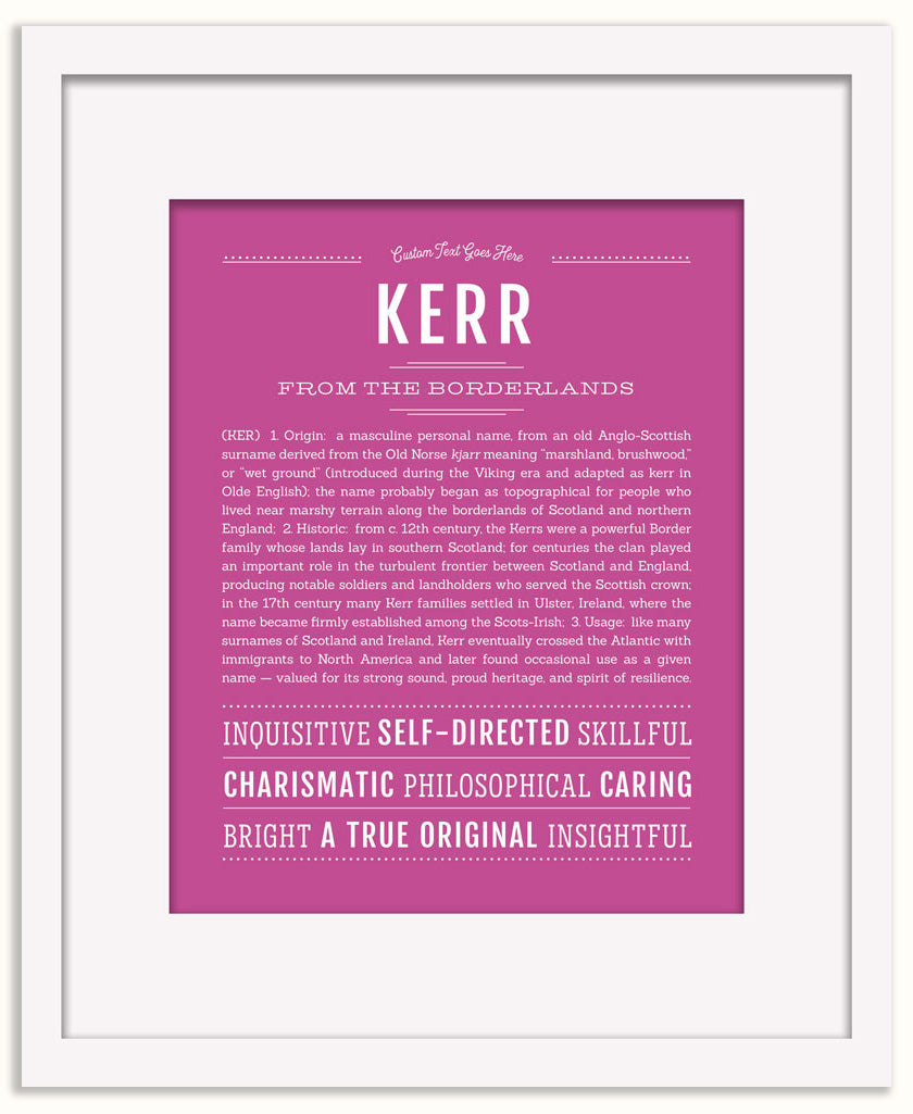 Kerr | Name Art Print
