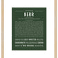 Kerr | Name Art Print