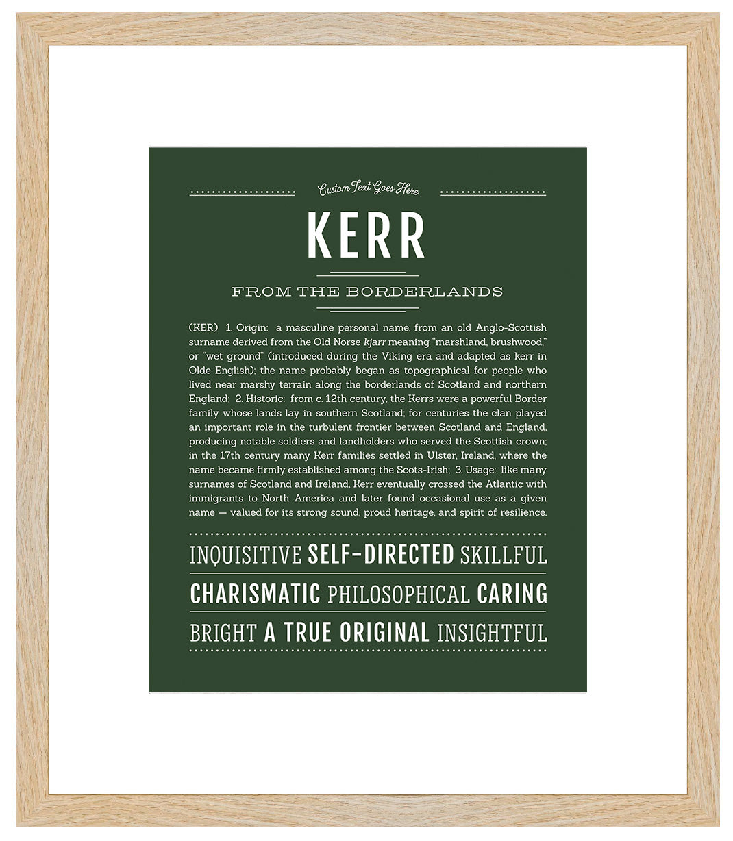 Kerr | Name Art Print