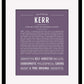 Kerr | Name Art Print