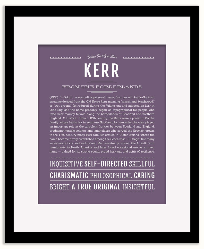 Kerr | Name Art Print