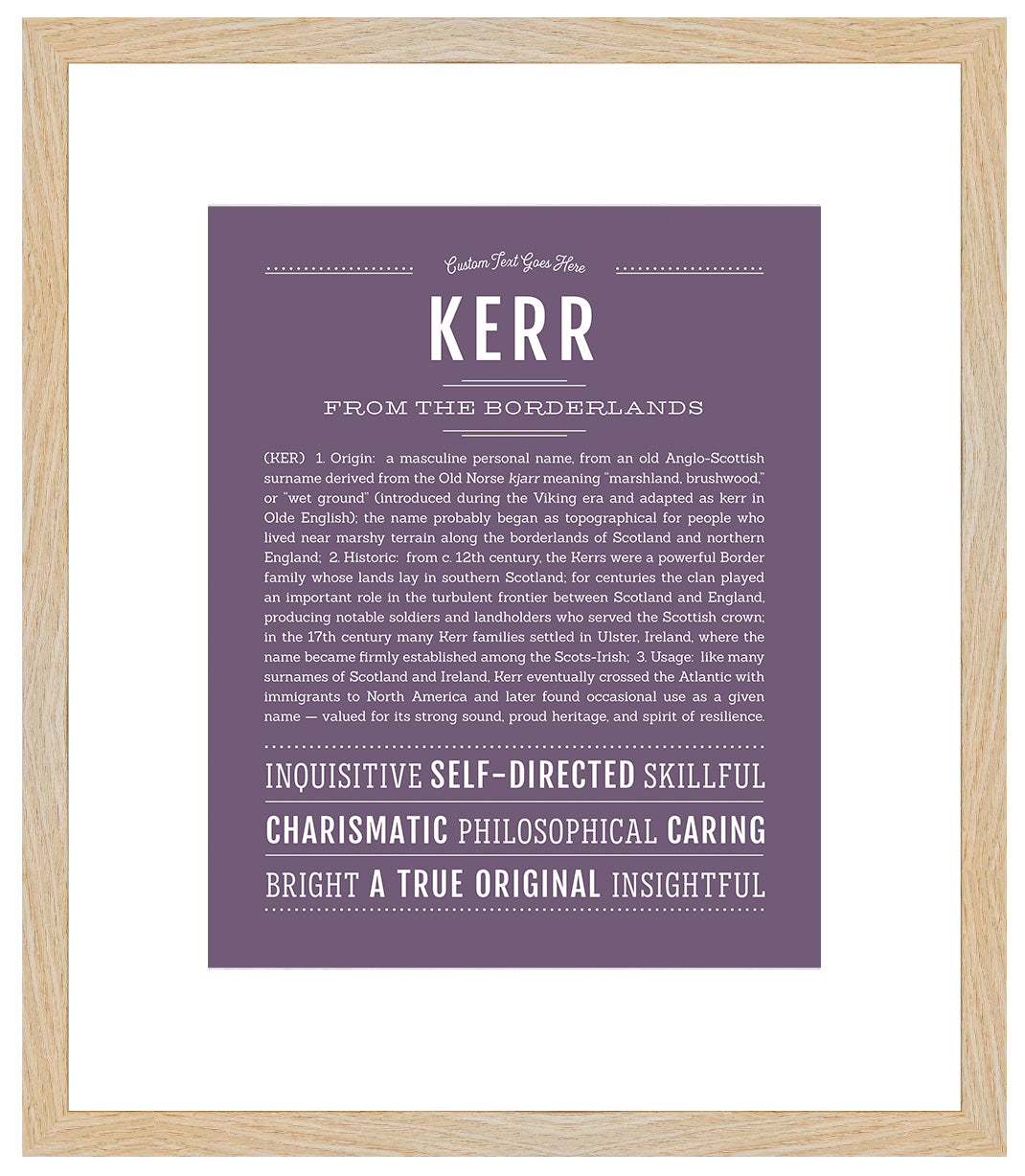 Kerr | Name Art Print