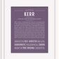 Kerr | Name Art Print