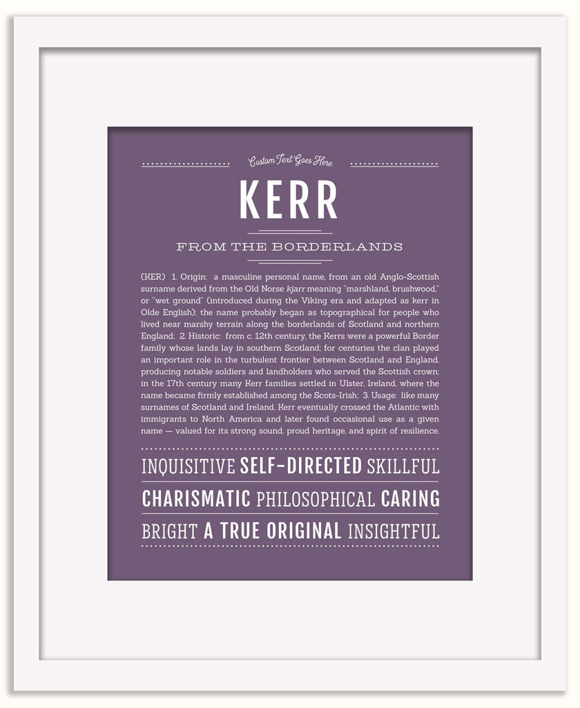 Kerr | Name Art Print