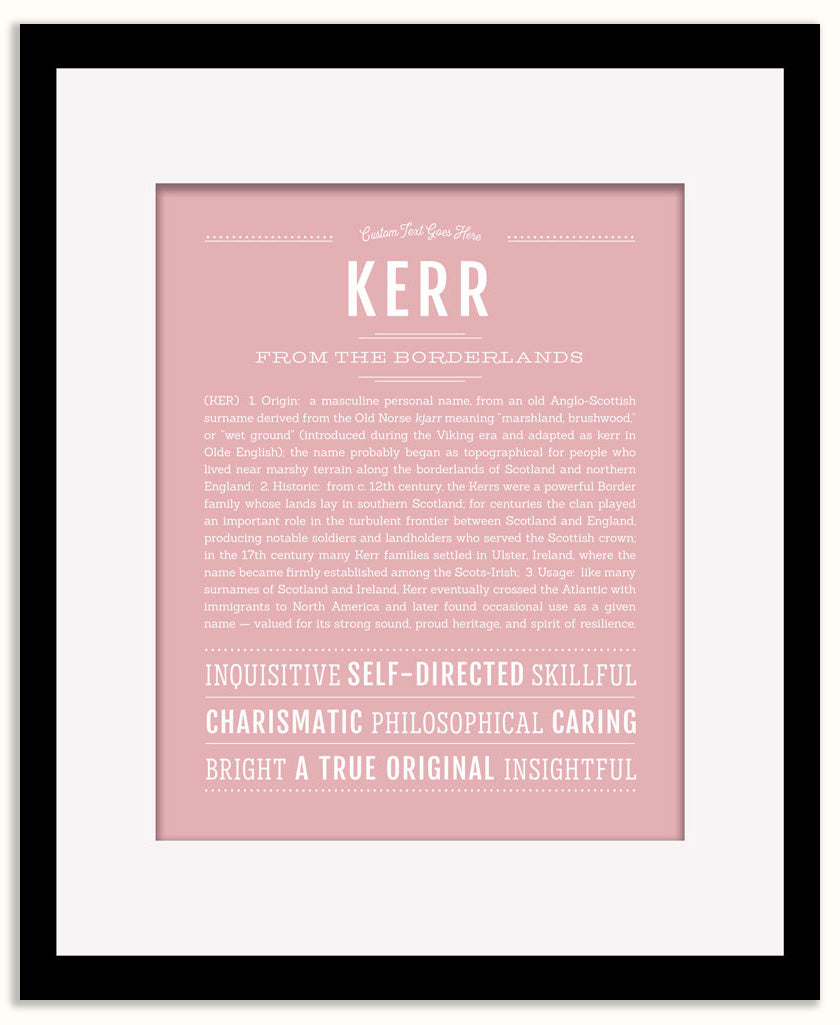 Kerr | Name Art Print