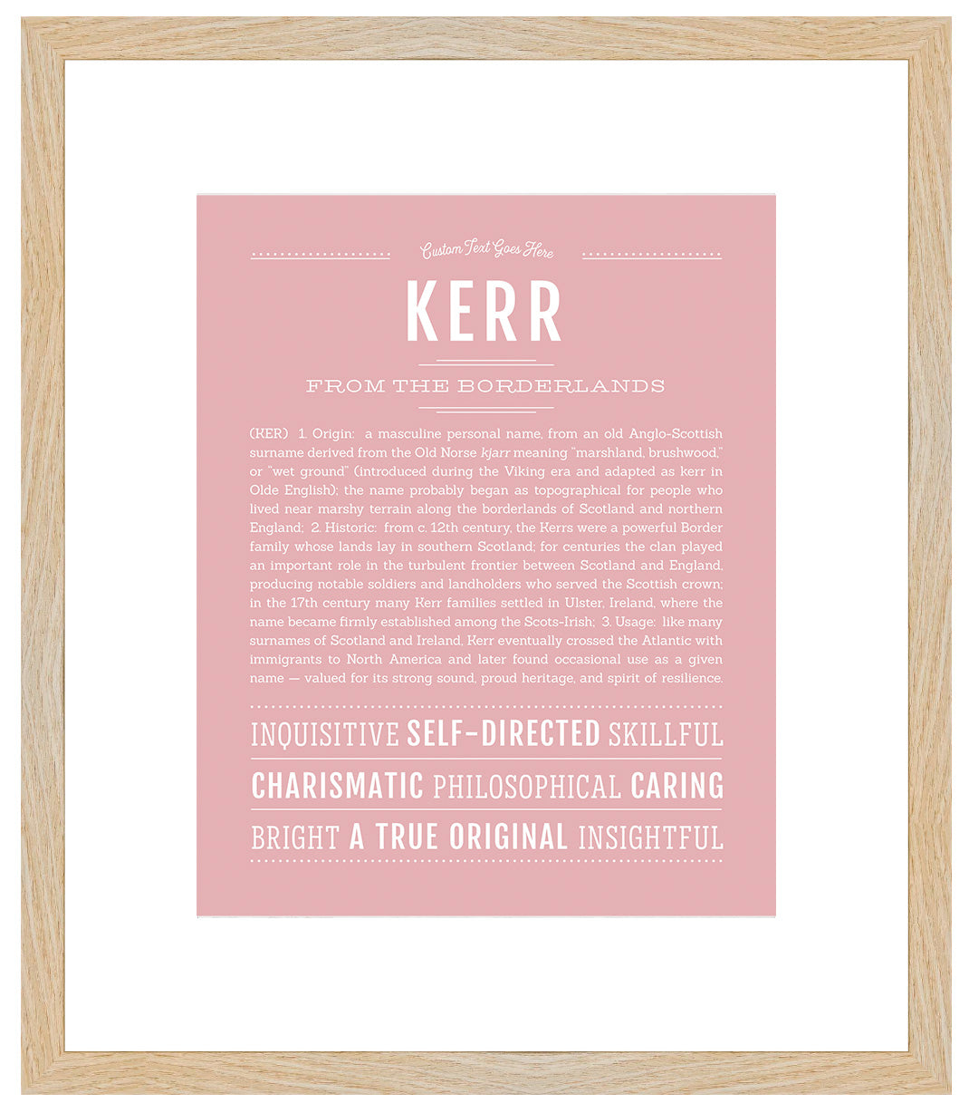 Kerr | Name Art Print