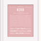 Kerr | Name Art Print