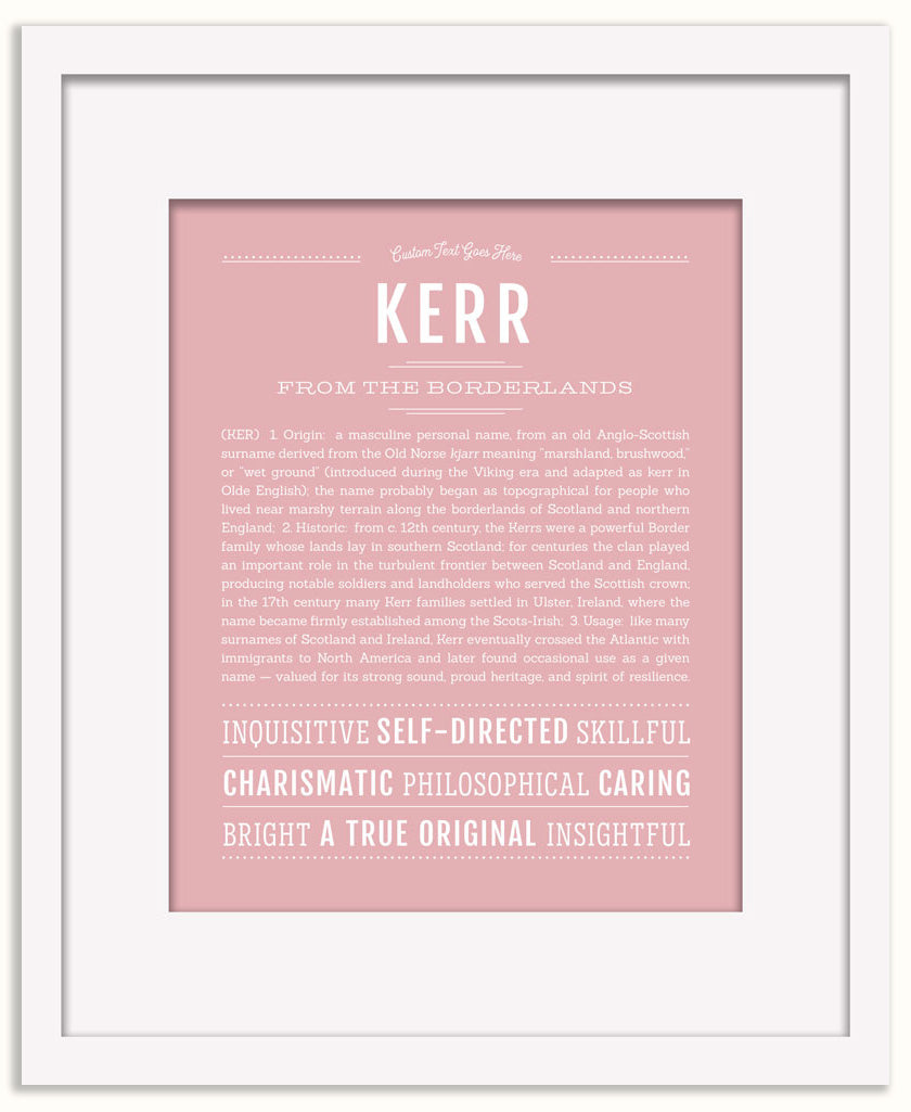 Kerr | Name Art Print