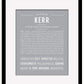 Kerr | Name Art Print