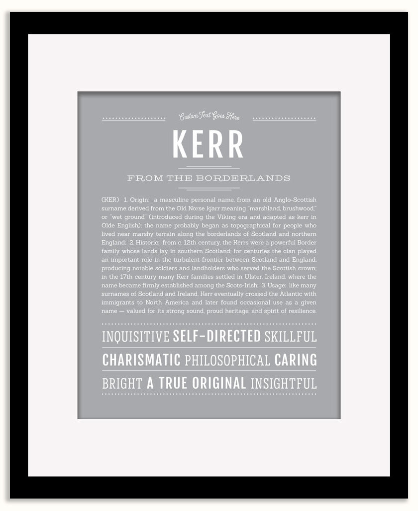 Kerr | Name Art Print