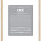 Kerr | Name Art Print
