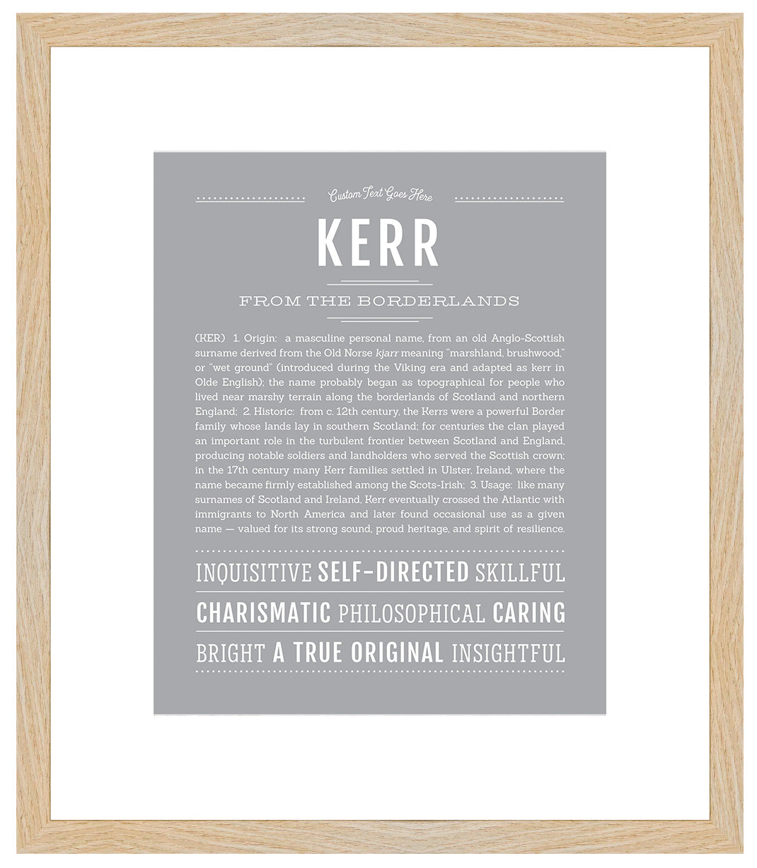 Kerr | Name Art Print