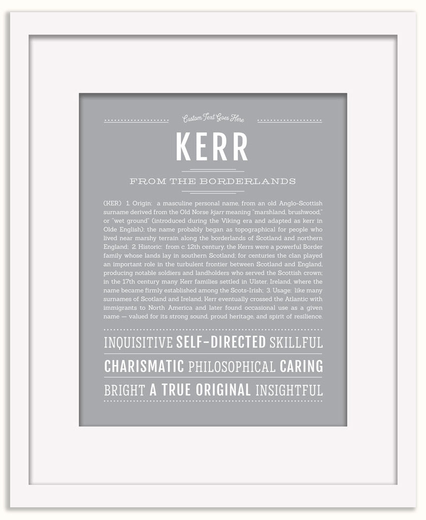 Kerr | Name Art Print