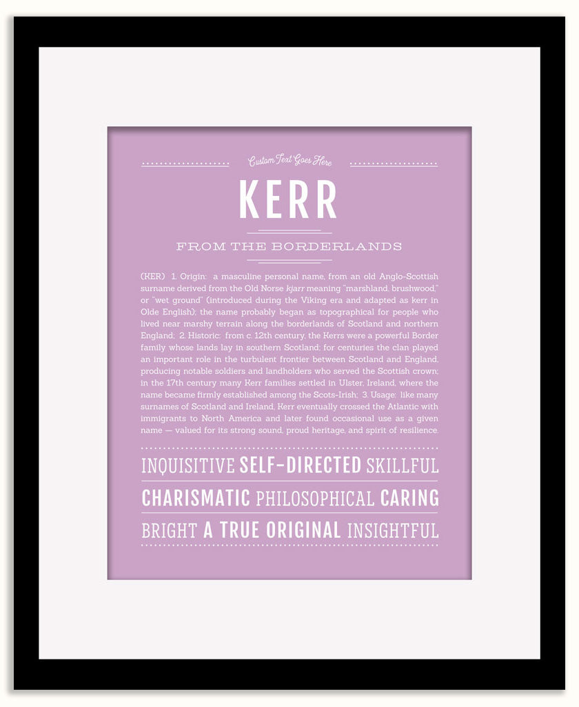 Kerr | Name Art Print