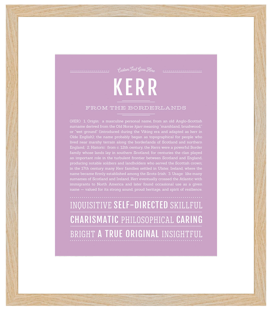 Kerr | Name Art Print