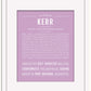 Kerr | Name Art Print