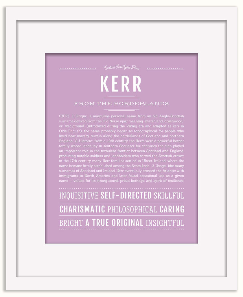 Kerr | Name Art Print
