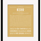 Kerr | Name Art Print