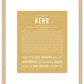 Kerr | Name Art Print