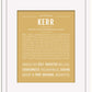 Kerr | Name Art Print