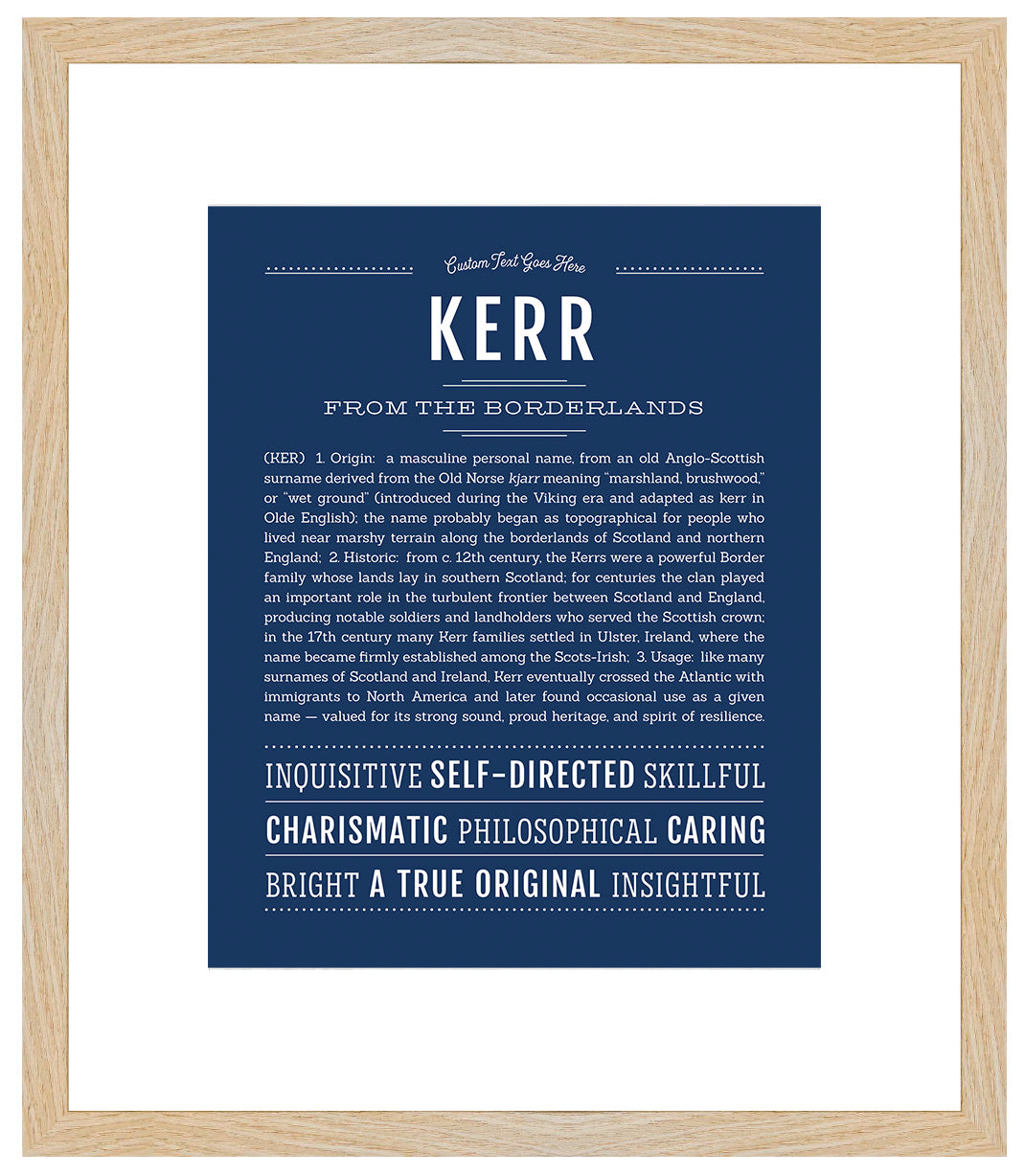 Kerr | Name Art Print
