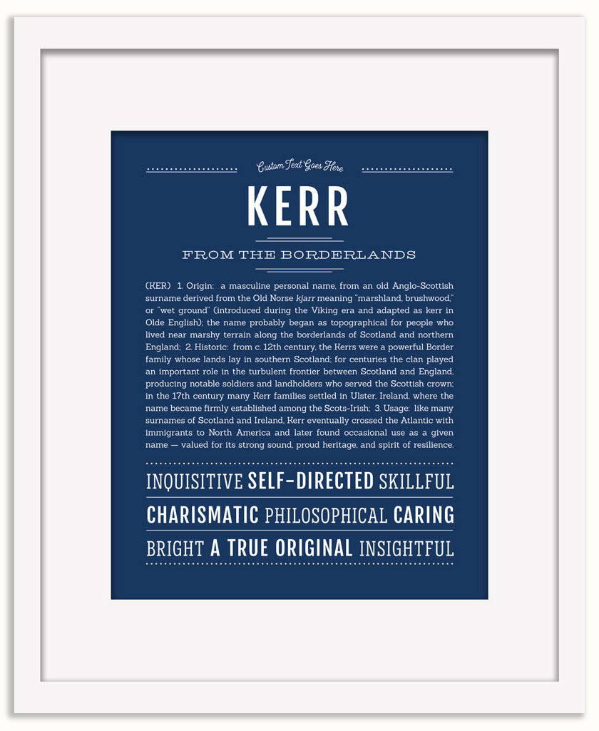 Kerr | Name Art Print