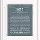Kerr | Name Art Print