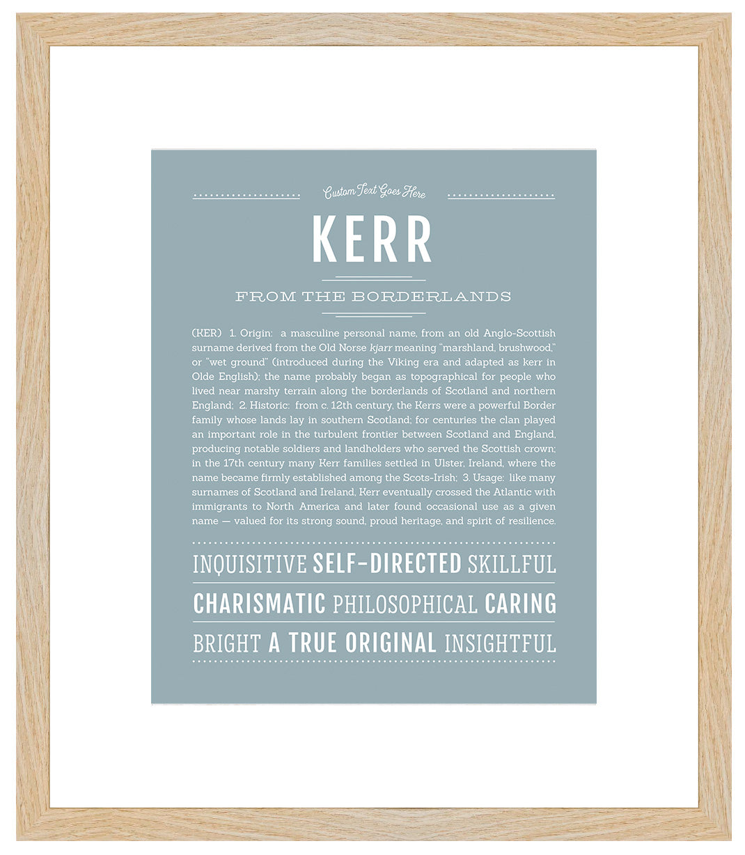 Kerr | Name Art Print