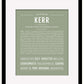 Kerr | Name Art Print