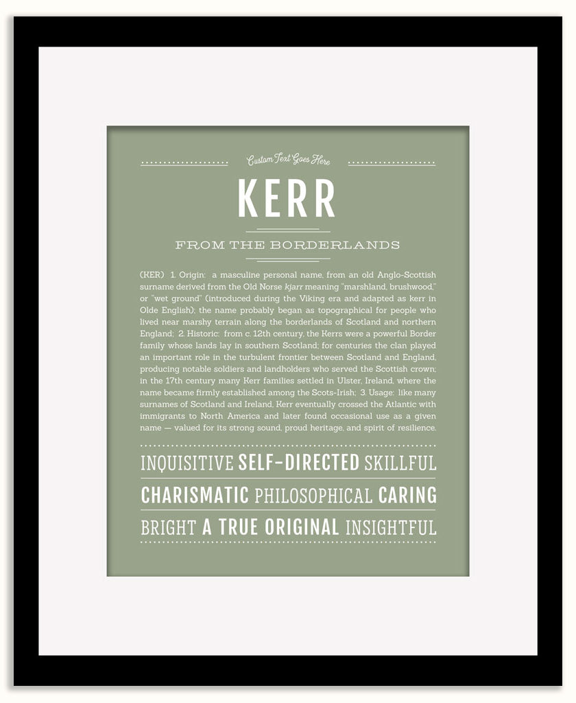 Kerr | Name Art Print
