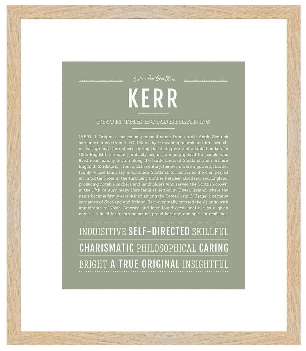 Kerr | Name Art Print