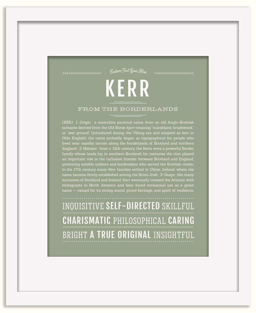 Kerr | Name Art Print