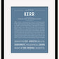 Kerr | Name Art Print
