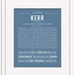 Kerr | Name Art Print