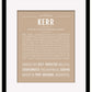 Kerr | Name Art Print