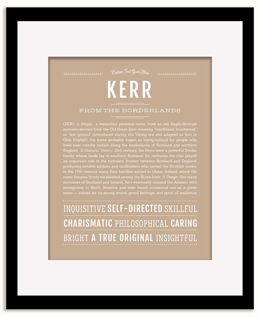 Kerr | Name Art Print