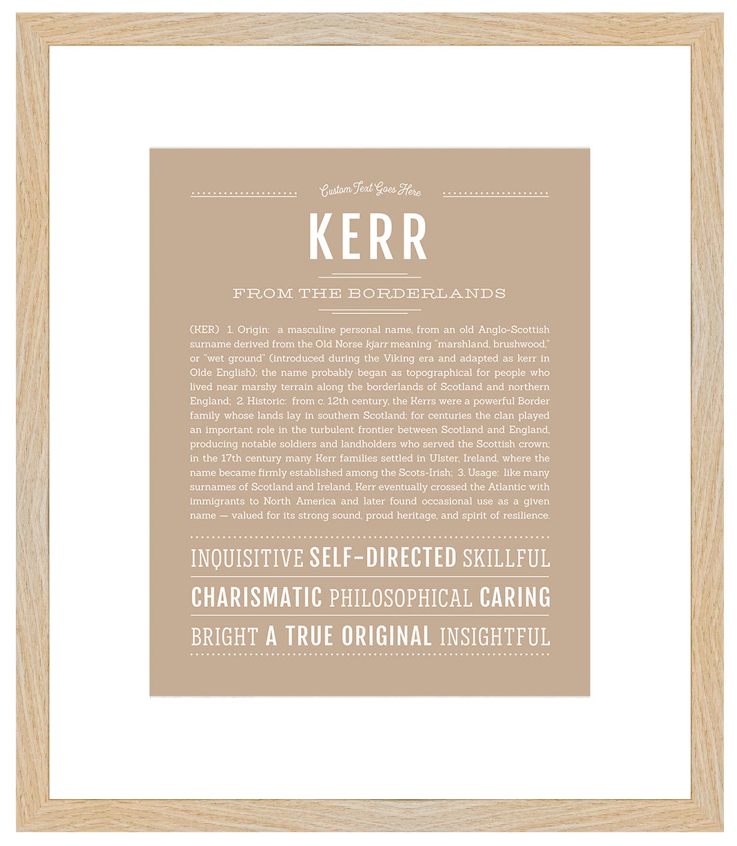 Kerr | Name Art Print